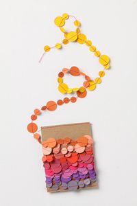 Confetti Garland from Anthropologie - easy #DIY!