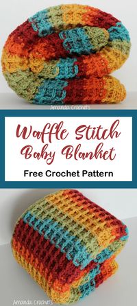 Free Waffle Blanket Crochet Pattern - A More Crafty Life