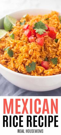 Mexican Rice Recipe - #cumin #garlic #mexican #mexican-food #rice #tomato-sauce #vegetable-broth #recipes #side-dishes #realhousemoms