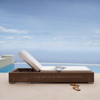 Malaga Wicker Outdoor Patio Chaise Lounger | Westminster Teak