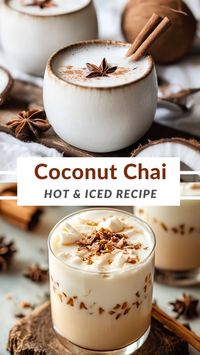 Looking for a creamy chai that’s easy to whip up and enjoy year-round? This Coconut Chai with coconut milk is perfect whether you want it hot or iced. Pin this now for a go-to chai recipe you’ll love!