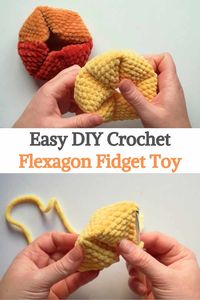 Easy DIY Crochet Flexagon Fidget Toy Pattern Free