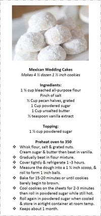 ...Mexican Wedding Cakes: