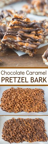 Chocolate Caramel Pretzel Bars only needs 4 ingredients and perfect for the holidays!  You can make a big batch, place them in your favorite holiday bowl, and prop them on your coffee table for a quick pick me up.  What I like to do is individually bag them for holiday parties coming up!  #lilpinkiesup #pickytopersuadablemethod #tastesbetterfromscratch #chocolatecaramelpretzelbars #quickbites #holidaydesserts