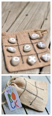 tic tac toe craft activity. Great gift or quiet activity for summer. Kid crafts and summer games.