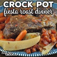 If you are looking for a one pot meal that is not the same ol' same ol', you do not want to miss this Crock Pot Fiesta Roast Dinner. It is incredibly delicious!