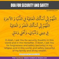 Make this Dua in #Ramadan for security and safety for yourself and your families.   See More Du'as here:  https://tinyurl.com/2p9hhfa3  #RamadanMubarak #ramadan2024