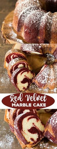 Red Velvet Marble Cake