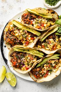 Easy Black Bean Tacos - No Spoon Necessary