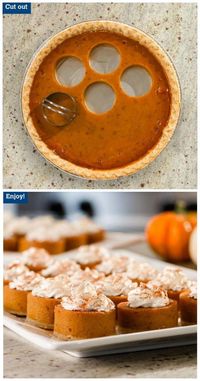 Single-Serve Mini Pumpkin Pies | 19 Delicious Thanksgiving Treats That Will Blow Your Kids' Minds #thanksgivingdinner