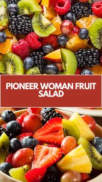 Pioneer Woman Fruit Salad recipe is made with fresh ingredients like pineapple, strawberries, kiwi, bananas, oranges, grapes, and blueberries. It takes 20 minutes to prepare and serves 8 people.