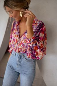 floral blouse