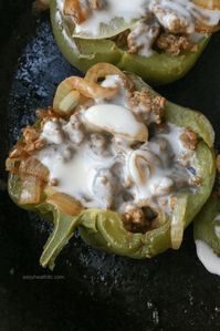 low carb philly cheesesteak stuffed peppers