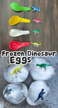 Frozen Dinosaur Eggs - Awesome Imaginative Sensory Play