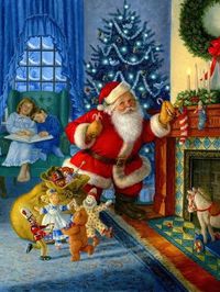 size: 12x9in Giclee Print: Santa's Magical Toys by Ruth Sanderson :