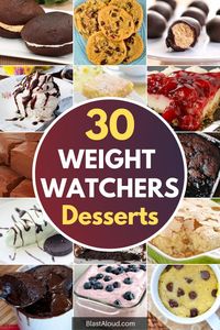 On the weight watchers diet and in the mood for something sweet? Here are 30 delicious weight watchers desserts recipes with SmartPoints for you to try!