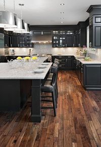 Love everything about this kitchen! #TricornBlackSW6258SherwinWilliams Laurysen Kitchens Ltd.