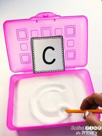 Use these FREE ABC cards along with salt in a pencil box for students to write their letters