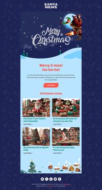 Christmas email template "Secret Christmas news" for publications & blogging industry. Create professional, responsive emails fast with no coding skills. Follow us on Pinterest for more inspiration and tips. 🤗 #christmas #newyear #stripoemail #emailnewsletter #emailtemplatedesign #emaildesigninspiration #emailmarketingdesign