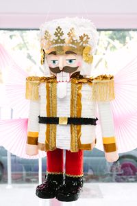 Custom nutcracker piñata made for our Holiday shoot for Martha Stewart