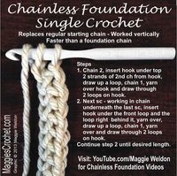 How-To: Chainless Foundation for Single Crochet #crochet #tips