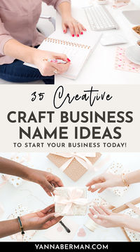 Looking for the best names ideas for your business? Check out this list of 35 incredibly creative craft business names we love!