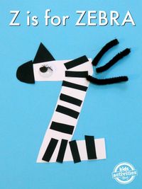 Letter Z Craft- Z Is For Zebra Preschool Craft | Kids Activities Blog