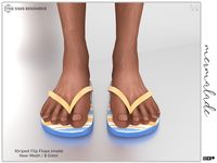 The Sims Resource - Striped Flip Flop S189 (Male)