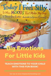 Explore big emotions with little kids with the book Today I Feel Silly. Easy and Fun craft and activity ideas to go along with the book. Emotions and Feelings for little kids. #bookactivities #emotionsandfeelings #preschooactivities