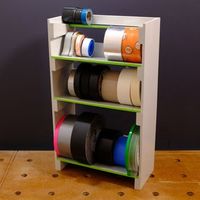 Super Simple Tape-Roll Storage Rack: 10 Steps (with Pictures)