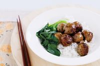 Asian-style pork meatballs