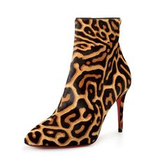 Christian Louboutin Women's "Eloise" Pony Hair Leather High Heel Bootie Shoes Product Details Retail Value: $995.00 This Is Authentic Christian Louboutin Women's "Eloise" Pony Hair Leather High Heel Bootie Shoes Sku: Shoes-6243 Country/Region Of Manufacture Italy Material: Pony Hair / Leather Model: Eloise Bootie 85 Pony Miaou/Kid Heel In Inches: 3.35" Brown Heels For Galas, Luxury Fitted Brown Heels, Luxury Brown Ankle Boot Heels, Brown Closed Toe Evening Boots, Luxury Brown Heels, Brown Ankle Boot Heels For Evening, Black Velvet Boots, Leather Sock Boots, Kids Heels