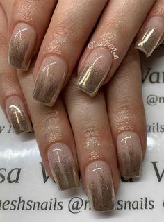 39 Ways to wear glitter nails for an Elegant Touch Pink Nude Nails, Nude Nails With Glitter, Tan Nails, Faded Nails, Glitter Tip Nails, Ombre Nail Art Designs, Nails With Glitter, Glitter Accent Nails, Nails Ombre