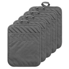 PRICES MAY VARY. Protect You from Heat -- Each of our pot holder are equipped with pockets to allow safe removal of baking dishes and cast iron from the oven and hot pots from the stove. (Not applicable above 250°C/482°F) Great Value Set -- 5 pack large size cotton pot holders, meet all need of your kitchen! Ideal for hot pan holder, microwave splatter guard, spoon rest, jar opener, trivet, large coaster. Simple Design and Durable -- GROBRO7 hot pads made of cotton with size 6.9 x 8.9 inch, gray Silicone Pot Holders, Splatter Guard, Oven Mittens, Jar Opener, Kitchen Utensil Set, Kitchen Baking, Great Housewarming Gifts, Camping Accessories, Oven Mitts