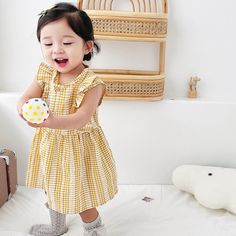 COLOR Black, Pink, Yellow, Beige MATERIAL Cotton SEASON Summer SIZE (AGE) 80 (9-12M), 90 (12-24M), 100 (2-3Y), 110 (3-5Y) GENDER Baby Girl, Girl PATTERN Plaid (Checked, Tartan, Gingham) Cute Sleeveless Dress For Playtime, Playful Sleeveless Sundress For Playwear, Playful Sleeveless Sundress For Play, Cute Sleeveless Sundress For Playtime, Cute Yellow Cotton Sleeveless Dress, Playful Sleeveless Sundress For Playtime, Cute Yellow Sleeveless Cotton Dress, Playful Sleeveless Dress For Spring Playtime, Cute Sleeveless Sundress For Play