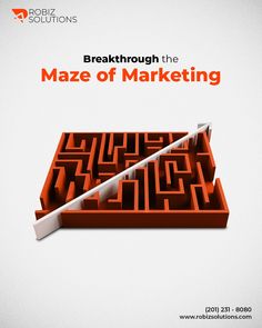 the maze of marketing is shown in this advertisement