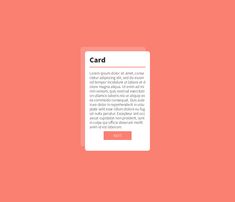 a red and white card on a pink background with the word'card'written below it