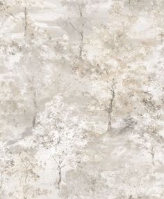 an image of a wallpaper with trees in the middle and white leaves on it