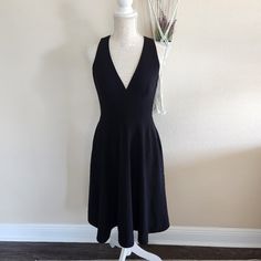 Dress The Population Black Catalina Fit & Flare Cocktail Dress Size Small New Condition Please Check Pictures For Accurate Measurements Hidden Back-Zip Closure Plunge Neck Sleeveless On-Seam Pockets Lined 97% Polyester, 3% Spandex Machine Wash, Line Dry Black Lined Knee-length Dress, Lined Black Dress For Dinner, Black Lined Dinner Dress, Black Lined Dress For Dinner, Flare Cocktail Dress, Fit And Flare Cocktail Dress, Beautiful Cocktail Dresses, White Lace Midi Dress, Ariel Dress