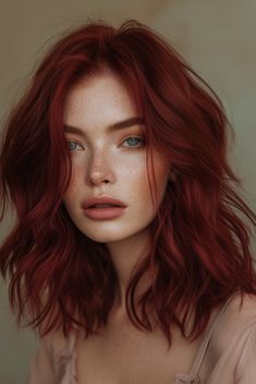 Hair Color Trends 2024 51 Dark Red Hair With Brown Roots, Old Money Red Hair, Red Hair For Cool Skin Tones, Red Hair Wedding, Red Head Aesthetic, Cool Red Hair, Red Hair Pale Skin, Warm Red Hair, Natural Auburn Hair