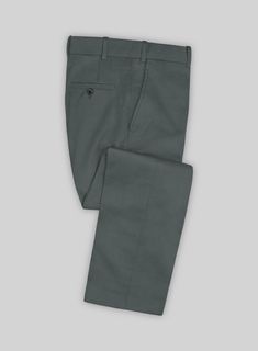 Experience the perfect fusion of traditional men's tailoring and modern style with our bespoke Italian Gray Cotton Stretch Pants. Made from a blend of cotton and lycra, these pants offer a contemporary twist on classic tailoring. Its solid pattern and gray color provide versatility, making it easy to pair with any accessory or style. Whether you're attending a modeling gig, a formal reception, or any other occasion, these pants will be your go-to choice. 
 
 Look Includes  Italian Gray Cotton St Fitted Straight Leg Gray Chinos, Fitted Gray Chinos For Work, Fitted Gray Chinos With Tapered Leg, Gray Fitted Tapered Leg Chinos, Fitted Gray Work Pants With Welt Pockets, Gray Fitted Work Pants With Welt Pockets, Fitted Gray Cotton Pants, Gray Slim Fit Cotton Pants, Classic Fitted Gray Pants