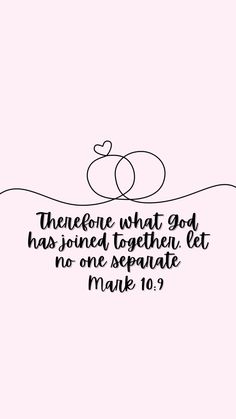 an apple with the words, there is what god has joined together let no one separate make