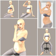 Sims Pregnant, Poses Sims 4, 3rd Pregnancy, Single Poses, Disney Characters Wallpaper, Sims 4 Cc Packs, Sims Hair