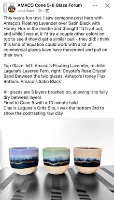 Glaze Combos, Fun Test, Ceramic Glaze, Floating, Ceramics, Crystals