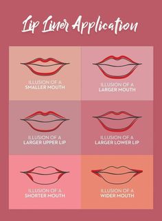 Lip Liner Application, Teknik Makeup, Makeup Order, Simple Makeup Tips, Lip Makeup Tutorial, Makeup Help, Face Makeup Tips, Smink Inspiration