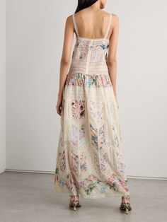 ZIMMERMANN Halliday lace and floral-print cotton-voile maxi dress | NET-A-PORTER Bohemian Lace Dress With Floral Print, Bohemian Multicolor Lace Dress, Bohemian Dresses With Lace Patchwork For Daywear, Floral Print Lace Maxi Dress For Garden Party, Lace Maxi Dress With Floral Print For Garden Party, Bohemian Lace Dress For Daywear, Floral Lace Maxi Dress For Garden Party, Romantic Design, Romantic Lace