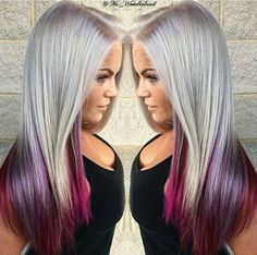 Platinum hair. Platinum Blonde With Color, Platinum And Vivid Hair, Platinum Hair With Color, Platinum Hair With Color Underneath, Blonde Hair With Color Underneath Ideas, Red And Platinum Hair Highlights, Platinum Hair Ideas, Platinum Blond And Purple Hair, Red And Platinum Hair