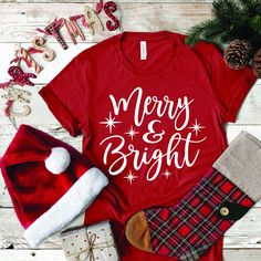 a red t - shirt that says, whatever you want for christmas is on it