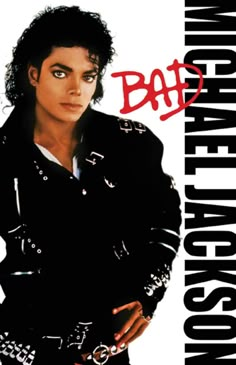 Bad Cover, Jackson Bad, 11x17 Poster, Michael Jackson Bad, Pop Posters, Canvas Print Display