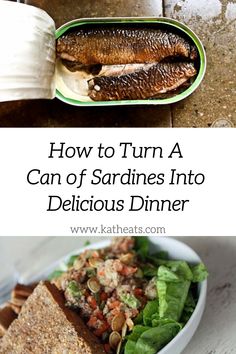 how to turn a can of sardines into delicious dinner